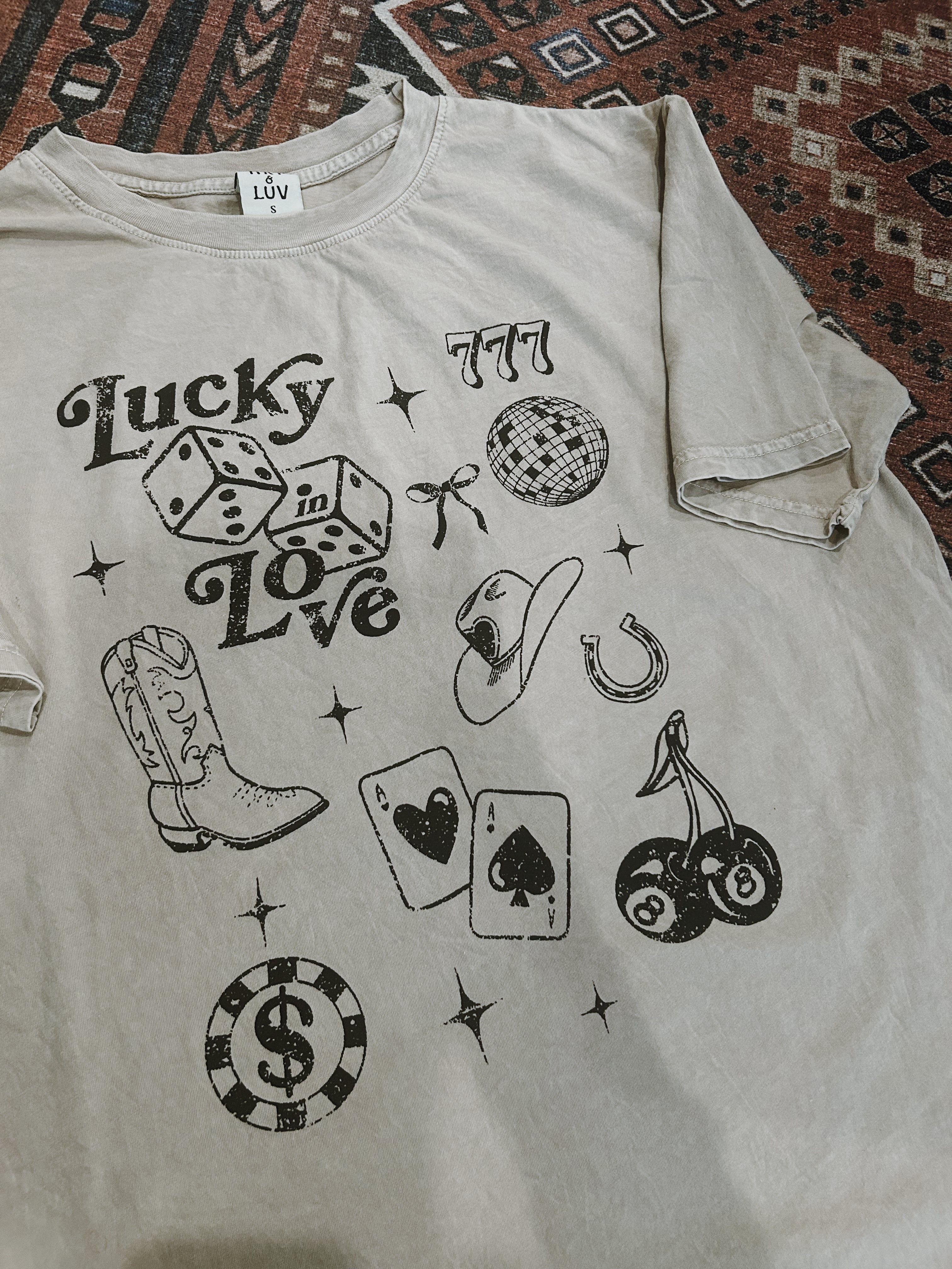 Lucky Love Oversized Mineral Tee