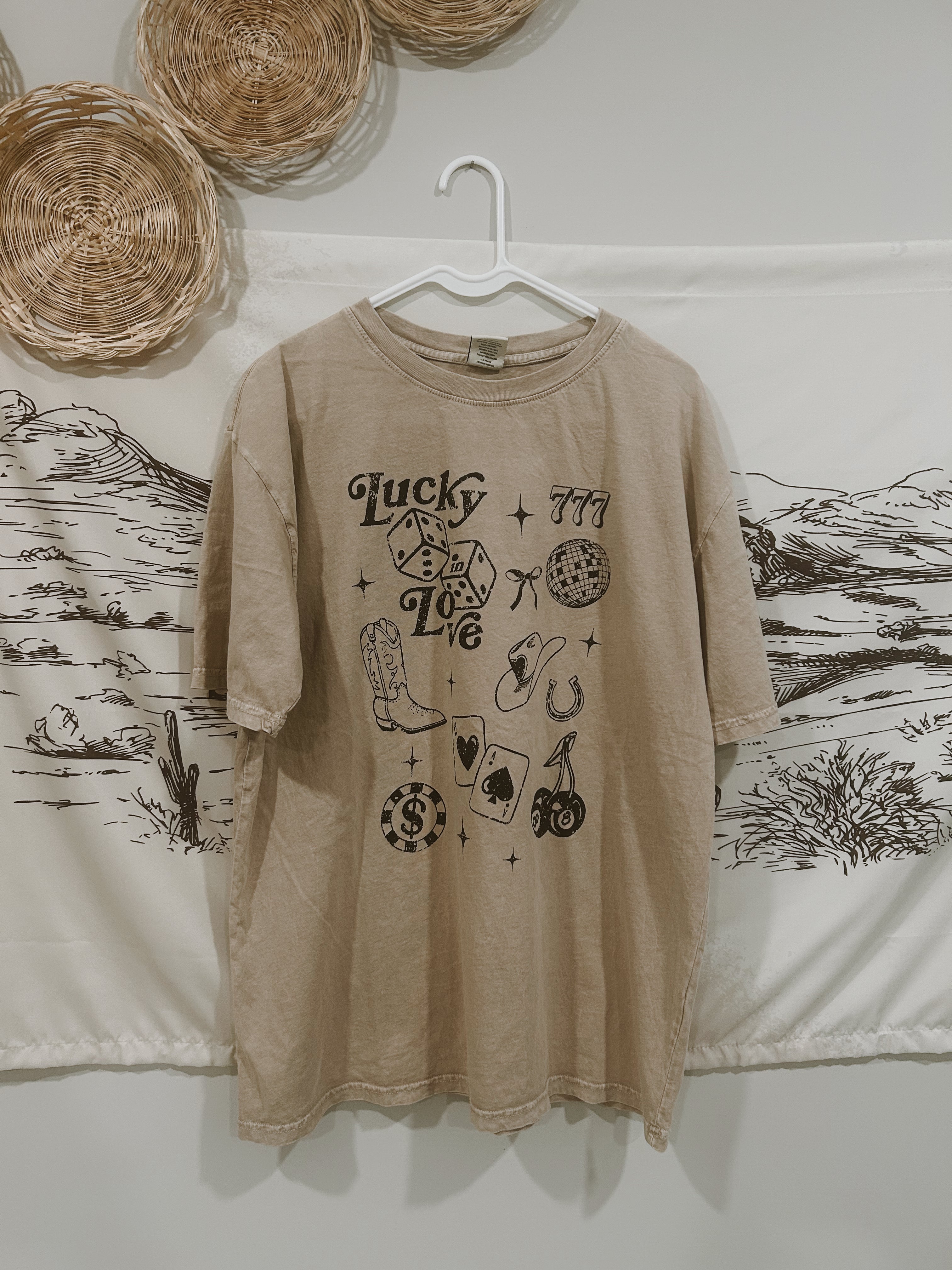 Lucky Love Oversized Mineral Tee