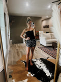 Black Brand Shorts
