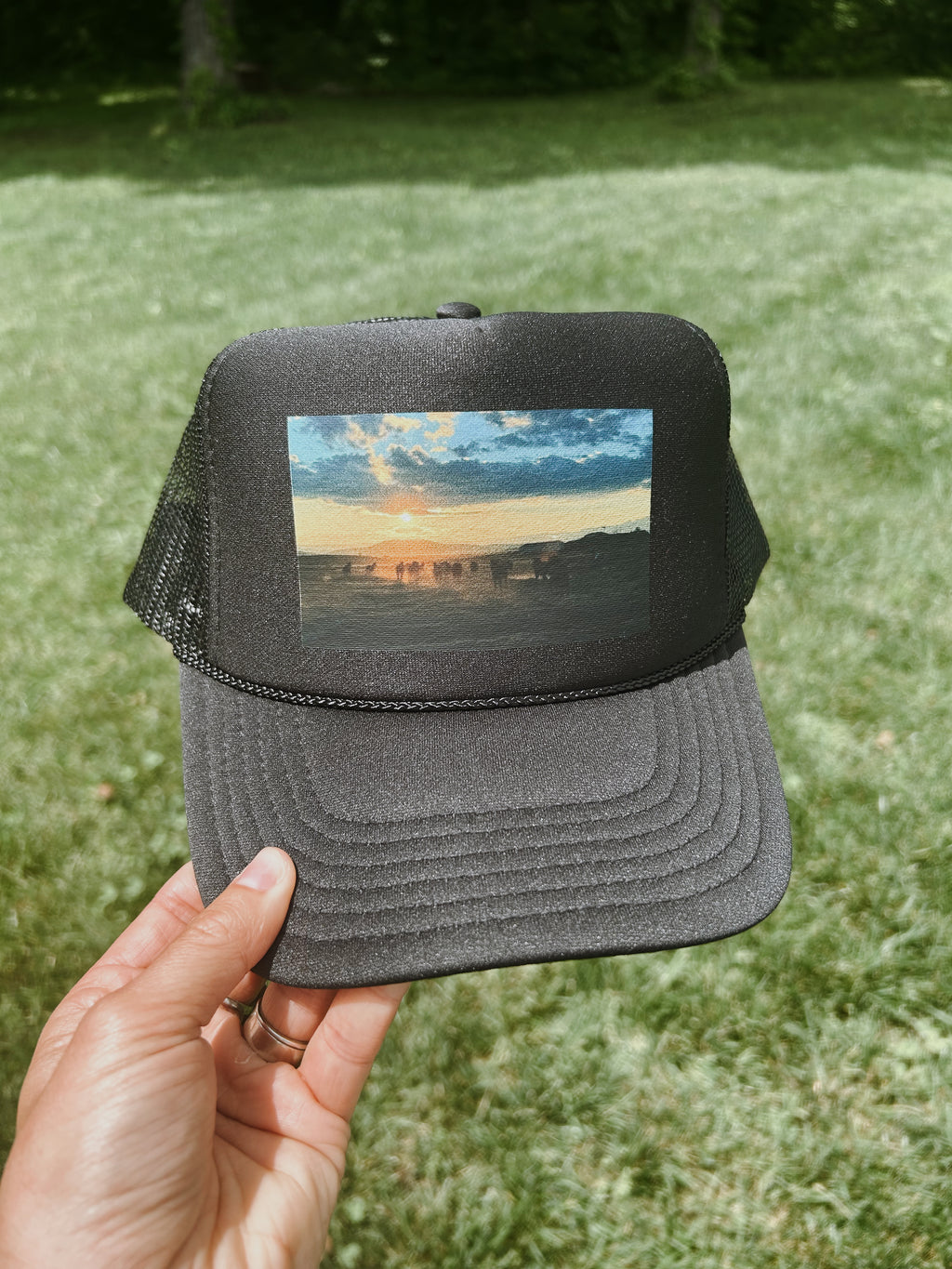 Sunset on the Ranch Trucker