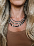 Navajo Pearl Stacker Necklace