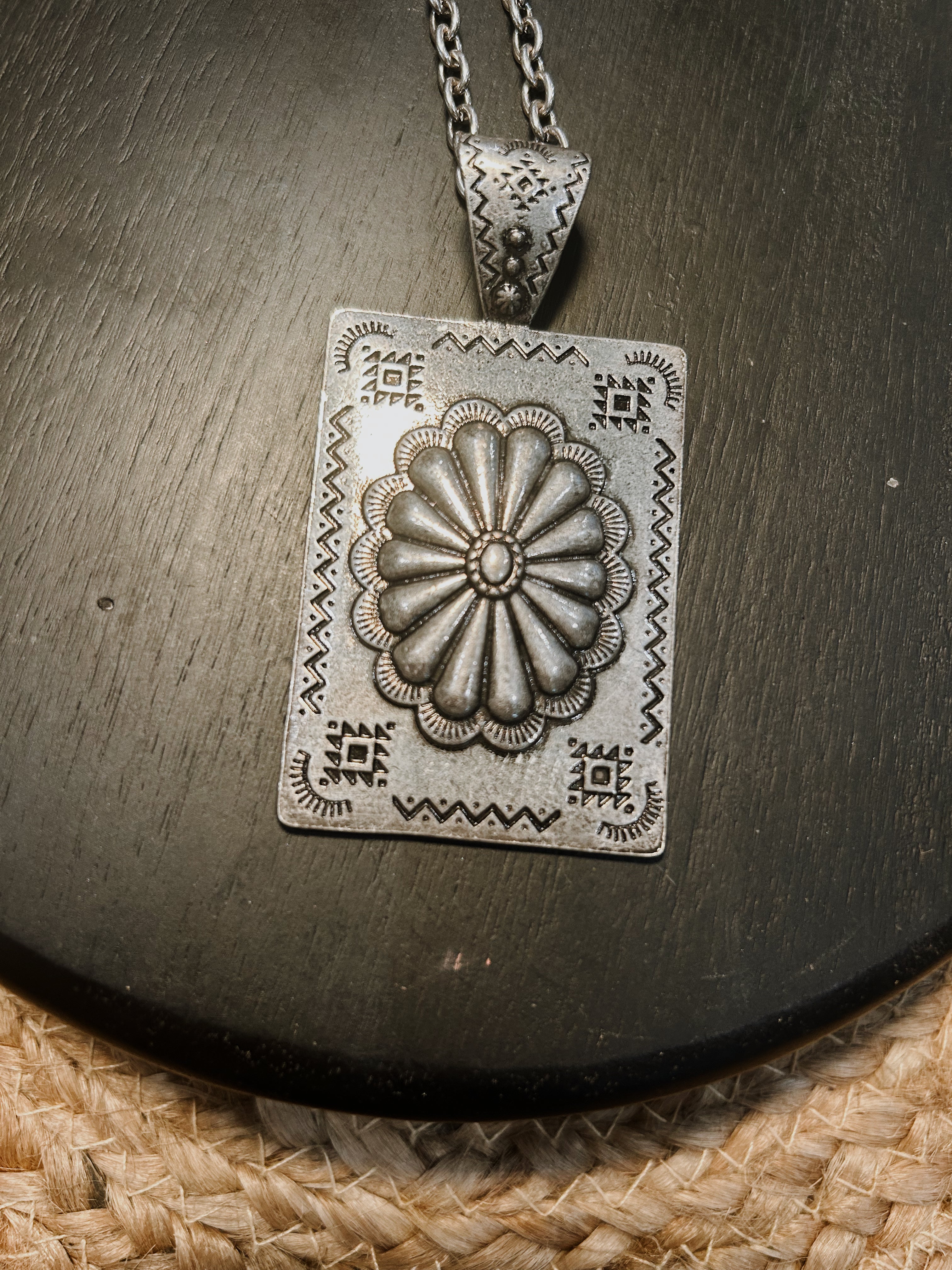Concho Pendant Necklace