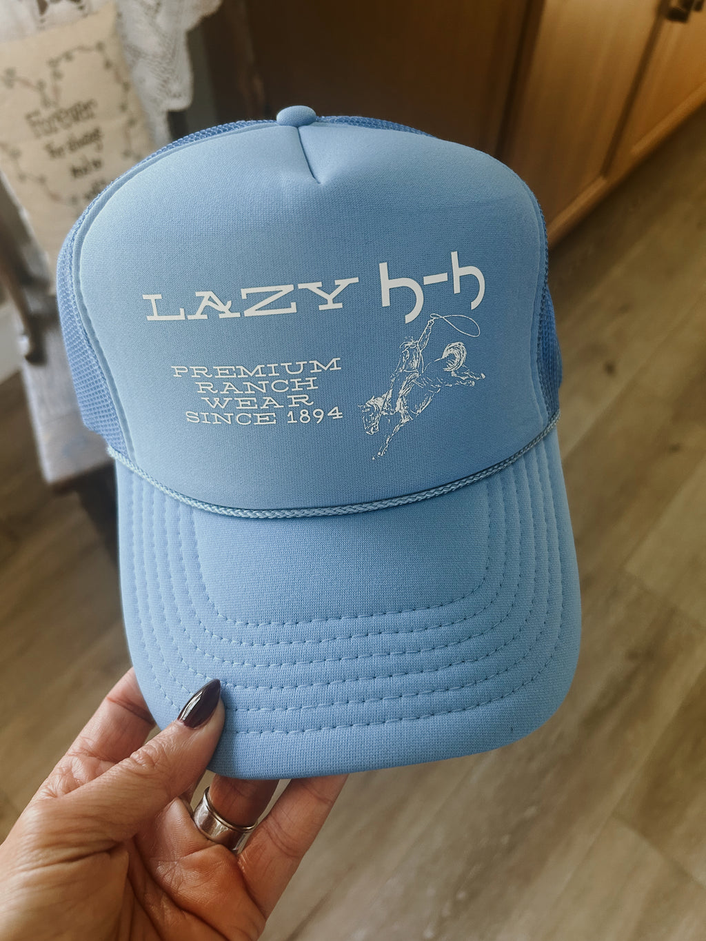 Lazy J-J Rach Trucker Hat - Blue
